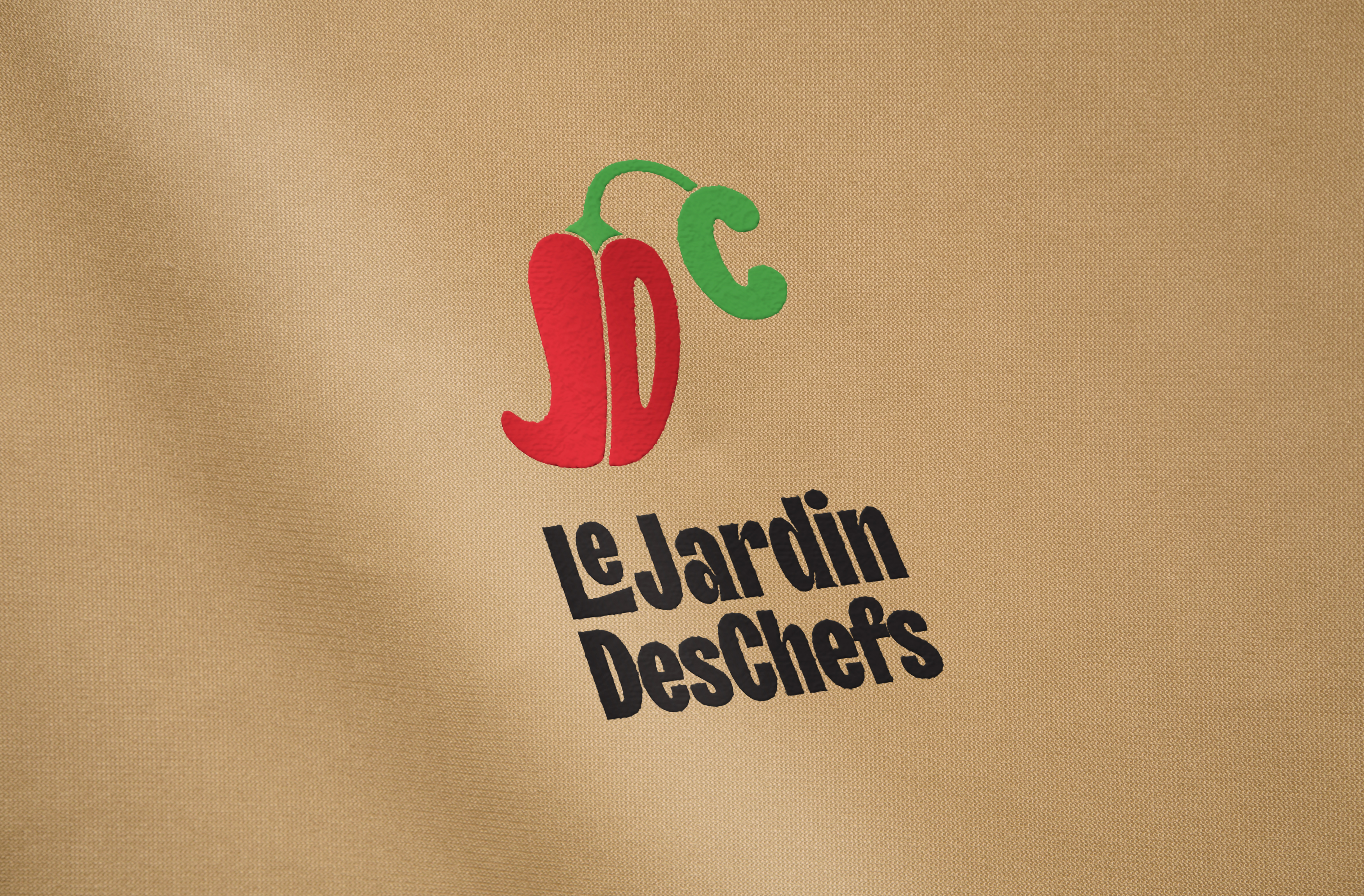 Mockup du logo sur tissu